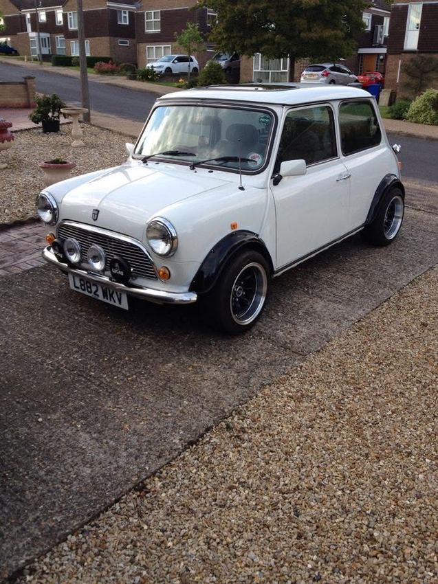White classic Mini